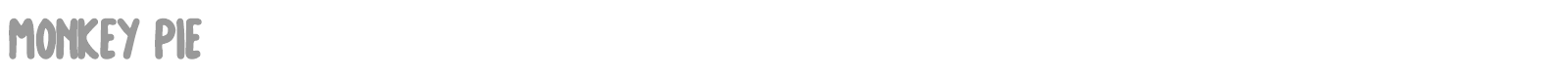 Monkey Pie font preview